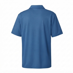 Polo homme de haute qualité en mélange de coton, style décontracté, vente en gros, polo uni personnalisé en coton - Product Image 2