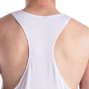 Camiseta sin mangas para hombre, estilo racerback, atlética, transpirable, ligera, para gimnasio, entrenamiento, deportiva, informal, de verano - Product Image 4