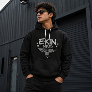 เสื้อฮู้ดพิมพ์ลายอินทรี พรีเมียม เกรดหนา สไตล์สตรีทแวร์ สำหรับผู้ชายและผู้หญิง - Product Image 3