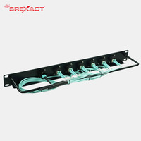 Panel de Conexión de Fibra Óptica SREXACT SFPB-12M3-MPOM-6600 MPO a 6 DLC 1U Rack 2mm OM3 Integrado para Conexión LAN Cableada