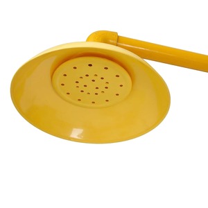 Estación de Lavaojos de Emergencia con Recubrimiento Amarillo Anticorrosión, Galvanizada, de Una Sola Entrada, Operada Manualmente, con Ducha - Product Image 2