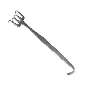 Cuchilla de Raspado Freeman de 22 mm y 4 Puntas – Retractor de Cirugía Cosmética de Acero Inoxidable con 2 Ranuras para Cirugía Plástica y Retracción de Tejidos - Product Image 2