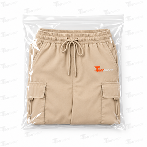 Pantalones cargo beige de cintura alta con cordón para mujer, corte holgado, estilo urbano, pantalones largos, pantalones cargo para mujer - Product Image 6