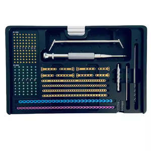 Kit de plaques de fixation en acier pour petits animaux Alps, instruments chirurgicaux vétérinaires, manuel, par SurgiRight - Product Image 1