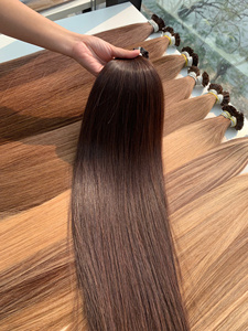 Extensions de cheveux à pointe plate, cheveux vierges Remy, style lisse - Product Image 4