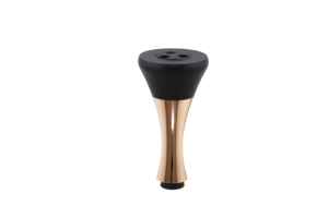 Pied de canapé conique moderne en aluminium, bicolore noir soyeux et or rose PVD, pieds de meuble, support de canapé, quincaillerie de mobilier - Product Image 5