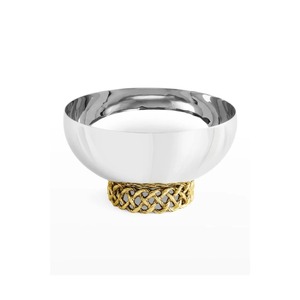 Stainless Steel Serving Bowl <b>Large</b> Silver Metal Salad Fruit Bowl Luxury Decorative Countertop Centerpiece Tableware - Product Image 1