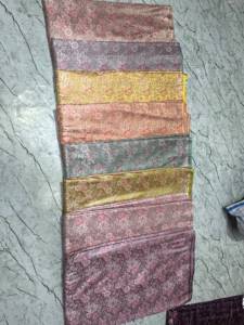 Tela de Seda Brocada Tradicional Hecha a Mano con Diseño de Coníferas, Jacquard Floral, Peso Medio, para Prendas Étnicas, Blusas y Cortinas - Product Image 5
