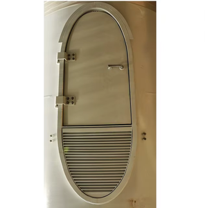 Cadre de porte de sécurité moderne en acier inoxydable pour applications résidentielles, bureaux, entrepôts et entrées de bâtiments - Product Image 1