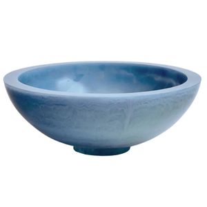 Designer Coastal Blue <b>Epoxy</b> Resin Bowl Handcrafted Luxury Decorative Serving Bowl for Kitchen Counter, Dining <b>Table</b>, <b>Coffee</b> - Product Image 1