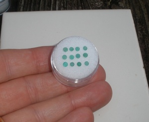 12 émeraudes colombiennes, pierres précieuses naturelles facettées, 3 mm chacune - Product Image 5