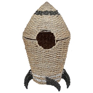 Kids <b>Basket</b> Rocket Seagrass Natural Handmade <b>Storage</b> <b>Basket</b> Wholesale eco-friendly Made in Viet Nam - Product Image 2