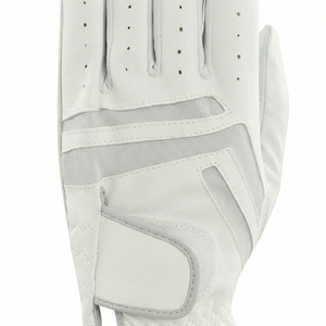 Gant de golf unisexe en cuir Cabretta blanc à doigts entiers, avec sangle de poignet réglable, séchage rapide, antidérapant, à enfiler, pour droitier - Product Image 6