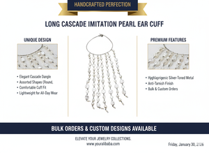 Boucles d'oreilles classiques en fausses perles blanches plaquées, clous d'oreilles en perles de coquillage à haute brillance, bijoux hypoallergéniques en gros, cadeau - Product Image 6