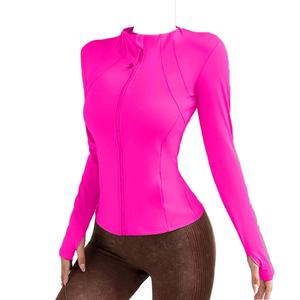 Chaqueta Deportiva para Mujer de Primera Calidad, Color Personalizado, Cuello Alto, Cierre Completo, Diseño Moderno 2026, Chaqueta de Yoga para Mujer - Product Image 2