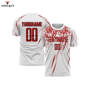 Ventes en gros d'usine, maillots de football en sublimation, coton, manches courtes, design personnalisé, antibactérien, séchage rapide, uniformes de football pour adultes - Product Image 2