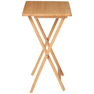 Tavolino pieghevole da interno per TV - Finitura naturale, 48,3 x 38,1 x 66 cm - Design leggero e salvaspazio per soggiorno e sala da pranzo - Product Image 5