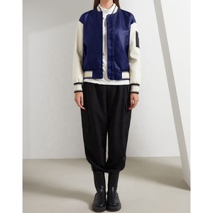 Nueva Chaqueta Varsity Corta de Satén para Mujer, Estilo Universitario, con Forro Suave, Chaqueta Bomber, Chaqueta Varsity de Satén con Letras - Product Image 3