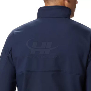 Veste softshell d'hiver pour homme, col montant, logo personnalisable sur le devant, respirante, écologique, haute qualité, best-seller, OEM - Product Image 6