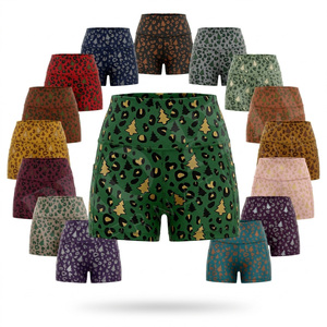 Shorts Deportivos de Lujo para Mujer, Ajustados, Personalizados con Estampado, para Fitness, Yoga, Running, Elásticos, Ropa Deportiva Activa, Shorts de Poliéster para Mujer - Product Image 1