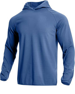 เสื้อฮู้ดผู้ชายแบบมีซิป ผ้าฟลีซบุซับในอุ่นสบาย แห้งเร็ว ระบายอากาศได้ดี คุณภาพสูง สีพื้น เหมาะสำหรับฤดูหนาว - Product Image 1