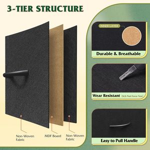 Commode à 4 tiroirs avec structure en acier robuste, tour de rangement en bois et tissu pour chambre, couloir, entrée, placards et systèmes de rangement - Product Image 6