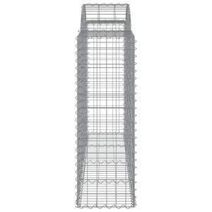 Ensemble de 4 paniers gabions en fer galvanisé argenté, collection de paniers métalliques - Product Image 5