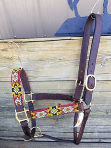 Cómodo y de Alta Calidad, Halter de Cuero Genuino con Hebilla de Latón, Duradero, Portátil, Totalmente Ajustable, Silla de Montar Occidental Ecuestre - Product Image 2