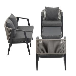 Conjunto de Muebles de Jardín U_STYLE, Asientos Duraderos y Cómodos para Patios, Céspedes y Piscinas - Product Image 4