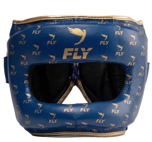 Nouvel ensemble de boxe Fly Boxing en cuir véritable, équipement d'entraînement premium, ensemble de combat bleu et doré pour adultes 2026 - Product Image 4