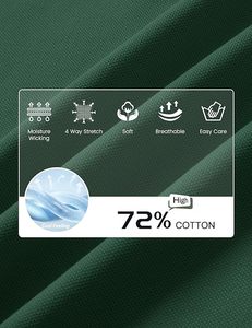 Camisa de Manga Corta para Hombre con Servicio OEM, Tejido de Poliéster/Spandex de Alta Densidad, Bolsillo con Estampado Frontal, Antiarrugas - Product Image 5