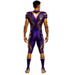 Uniforme de football américain personnalisé de qualité supérieure, polyester respirant, couleurs et logo personnalisés, vente chaude - Product Image 2