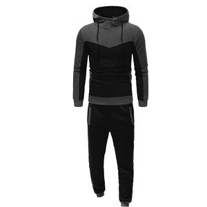 Ensemble de survêtements en molleton respirant style classique avec logo personnalisé, impression en relief, haute qualité, unisexe, collection 2026, vente chaude - Product Image 2