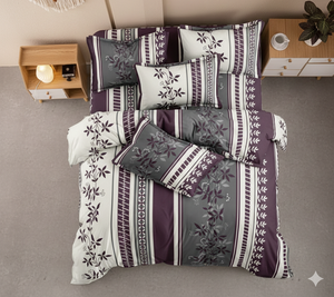 Juego de Ropa de Cama de Poliéster Moderno Tejido Tamaño King, Fundas de Almohada Resistentes a las Arrugas, 400 Hilos, Fácil Cuidado, para el Mercado de EE. UU. y Reino Unido - Product Image 5