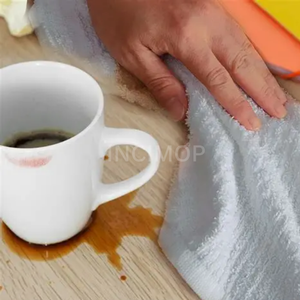 Serviettes de nettoyage côtelées en coton 100% blanc 16x19, 32 oz, économiques, pour restaurants et nettoyage commercial, commande en gros - Product Image 6