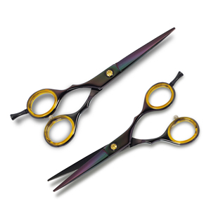 กรรไกรตัดขนสัตว์เลี้ยงปลายทู่ พร้อมที่พักนิ้วสองนิ้ว - Product Image 3