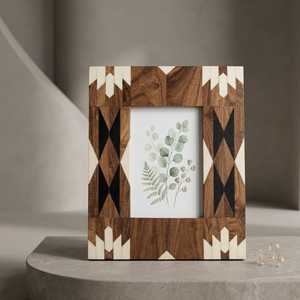 Cadre mural décoratif en MDF fait main avec incrustation d'os, résine et coquille de nacre, finition de luxe haut de gamme - Product Image 5
