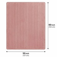 Plaid chauffant électrique 110V 50*60 pouces en flanelle polaire, chauffe rapide, protection contre la surchauffe, lavable en machine, certifié FCC ETL