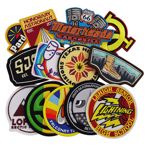 Custom Embroidery Patches Iron On Sew On Logo Patches Bulk Wholesale High Density Thread Custom Badge for Apparel Uniforms - Product Image 3