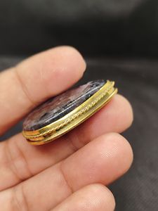 Pendentifs faits main en jaspe gabru de la marque Brass, pierres pour la fabrication de bijoux, 100% naturelles, pierres précieuses en vrac - Product Image 3