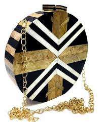 Top Quality Luxury Resin Clutch for <b>Bridal</b> Wedding Parties Brass Handle Clutch Made Resin Wooden Handmade BY MULTI CRAFT - Product Image 2