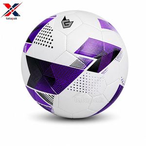 Balón de Fútbol de Cuero Sintético Texturizado Hecho a Mano, para Juego en Terreno Duro, Balones de Fútbol Pakistaníes de Alta Calidad para Entrenamiento Deportivo, Personalizados - Product Image 4