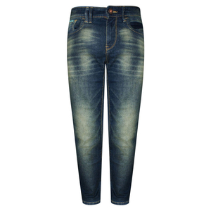 Jeans slim fit pour homme, coupe droite, style streetwear, denim, design tendance. - Product Image 1