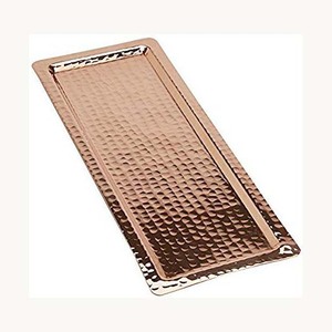 Set Of Three Aluminum Food Serving <b>Tray</b> Premium Quality Stylish Home Hotel Banquet Dessert Snack Display <b>Tray</b> - Product Image 4