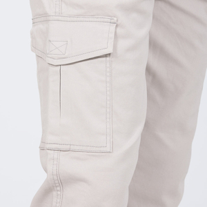Pantalones Cargo de Lona Estilo Safari para Hombre, 100% Algodón, Ecológicos, de Secado Rápido, Resistentes al Viento, Antiarrugas, Cintura Media, Cierre con Cordón - Product Image 4