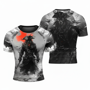 เสื้อยืดแขนสั้นคุณภาพสูง ดีไซน์ทันสมัยสำหรับฤดูร้อน แบบซับลิเมชั่น ระบายอากาศได้ดี ป้องกันแสงแดด เหมาะสำหรับออกกำลังกาย วิ่ง และเล่นกีฬา สำหรับผู้ชาย - Product Image 6