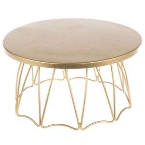 Ornate handmade metal <b>cake</b> <b>stand</b> with floral design for elegant event dessert displays and formal parties - Product Image 2