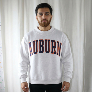 Sudadera Auburn de Cuello Redondo para Hombre, Corte Regular, 100% Algodón, Tejido de Punto, Informal, con Estampado de Letras y Logotipo Frontal, para Otoño - Product Image 1