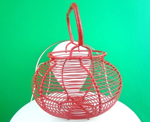 Vintage Inspired <b>Egg</b> Holder <b>Basket</b>, Iron Storage for Farm Fresh <b>Eggs</b> - Product Image 4