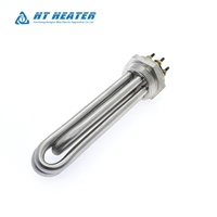 Chauffe-eau tubulaire à immersion industriel en acier inoxydable haute puissance DN40 220V 380V 3KW 4.5KW 6KW pour réservoir de chaudière à eau